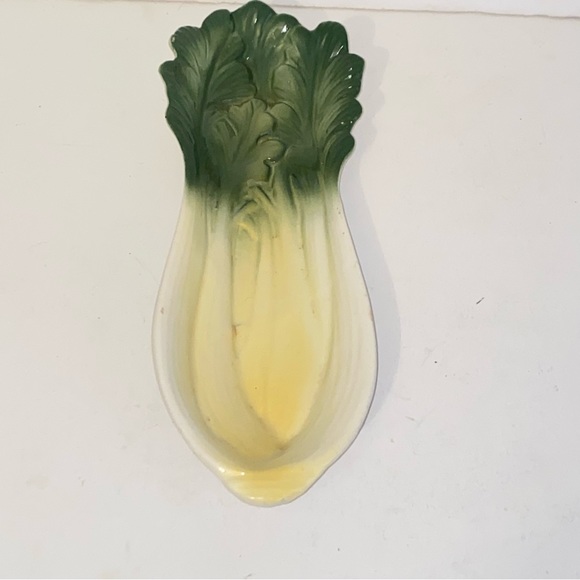 Vintage 1950s Cardinal USA Celery Shaped Relish Celery Tray Dish MCM Kitsch - Picture 2 of 11